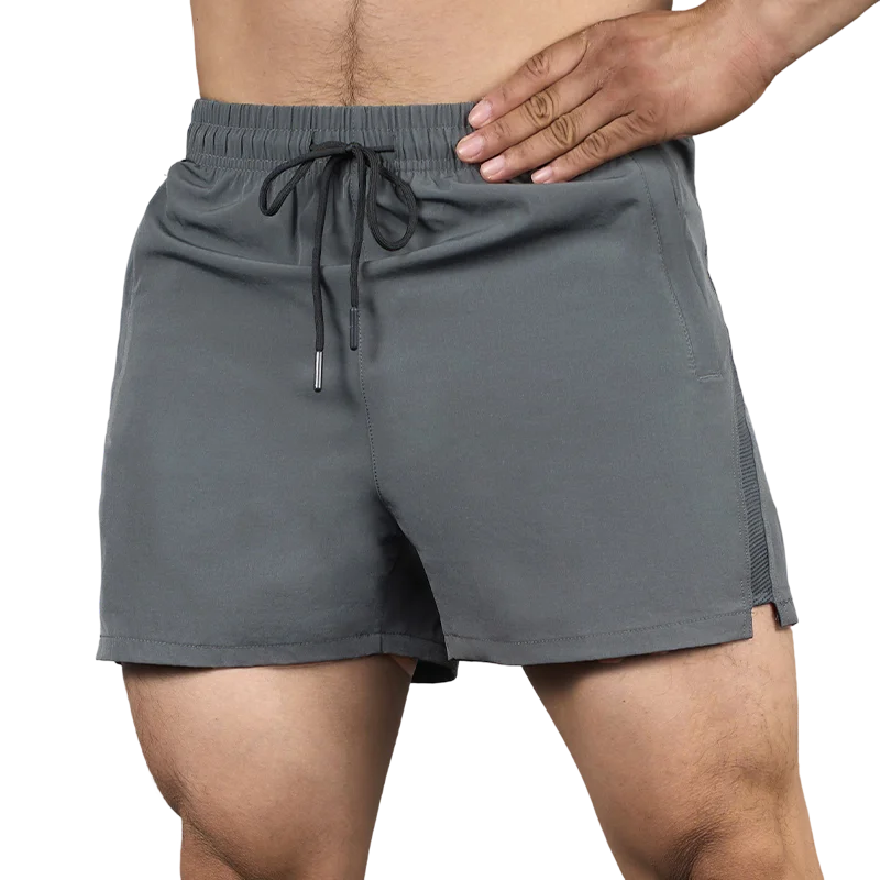 5 Inch Gym Shorts Men Fitness Clothes Drawstring Workout Shorts Breathe Cooling Quick Dry Stretch Sweat Shorts Running Training - Image 3