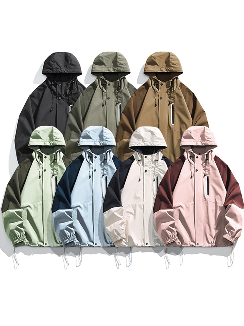 Professional Hiking Jacket Men and Women Outdoor Spring Autumn Lightweight Waterproof Hooded Zip Up Jacket Camping Coats Unisex - Image 2